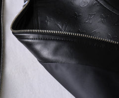LV BLACK LAMBSKIN SHIRT JACKET 238998