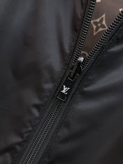 LV DOUBLE-SIDED JACKET BLACK AND BROWN 239023