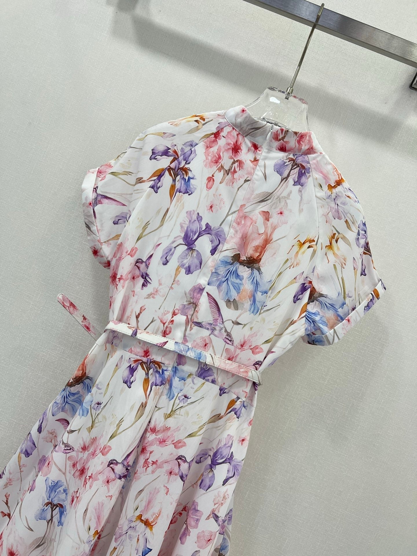 ZIMMER PLEATED DRESS WITH STAND COLLAR 269299