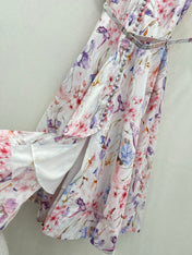 ZIMMER PLEATED DRESS WITH STAND COLLAR 269299