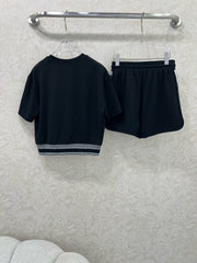 DIOR TRIMMED SHORT-SLEEVE T-SHIRT AND SHORTS SET 275223