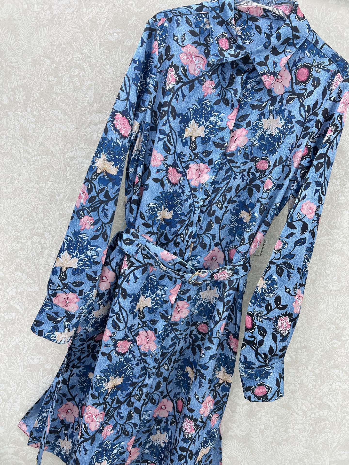 LV BELTED LONG SHIRT DRESS 275181