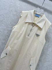 PRADA SLEEVELESS DRESS WITH ZIPPER DETAIL 269153