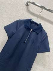 LOEWE SHORT-SLEEVE SHIFT DRESS WITH SIDE POCKETS 269160