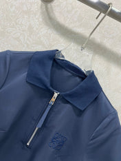 LOEWE SHORT-SLEEVE SHIFT DRESS WITH SIDE POCKETS 269160