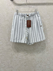 RALPH LAUREN STRIPED LINEN SHORTS 269163