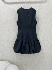 DIOR BLACK SLEEVELESS DRESS 269198