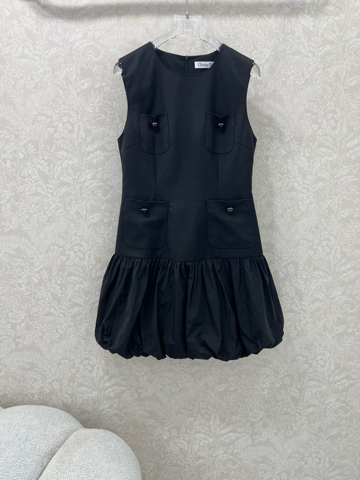 DIOR BLACK SLEEVELESS DRESS 269198