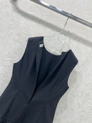 DIOR BLACK SLEEVELESS DRESS 269198