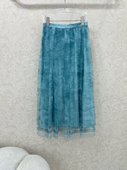 DIOR BLUE TULLE SKIRT 269229