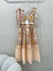 ZIMMERMANN SHORT HERRINGBONE DRESS IN PLUM PURPLE 269372