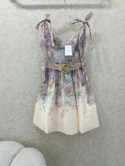 ZIMMERMANN SHORT DOPAMINE HERRINGBONE DRESS 269370