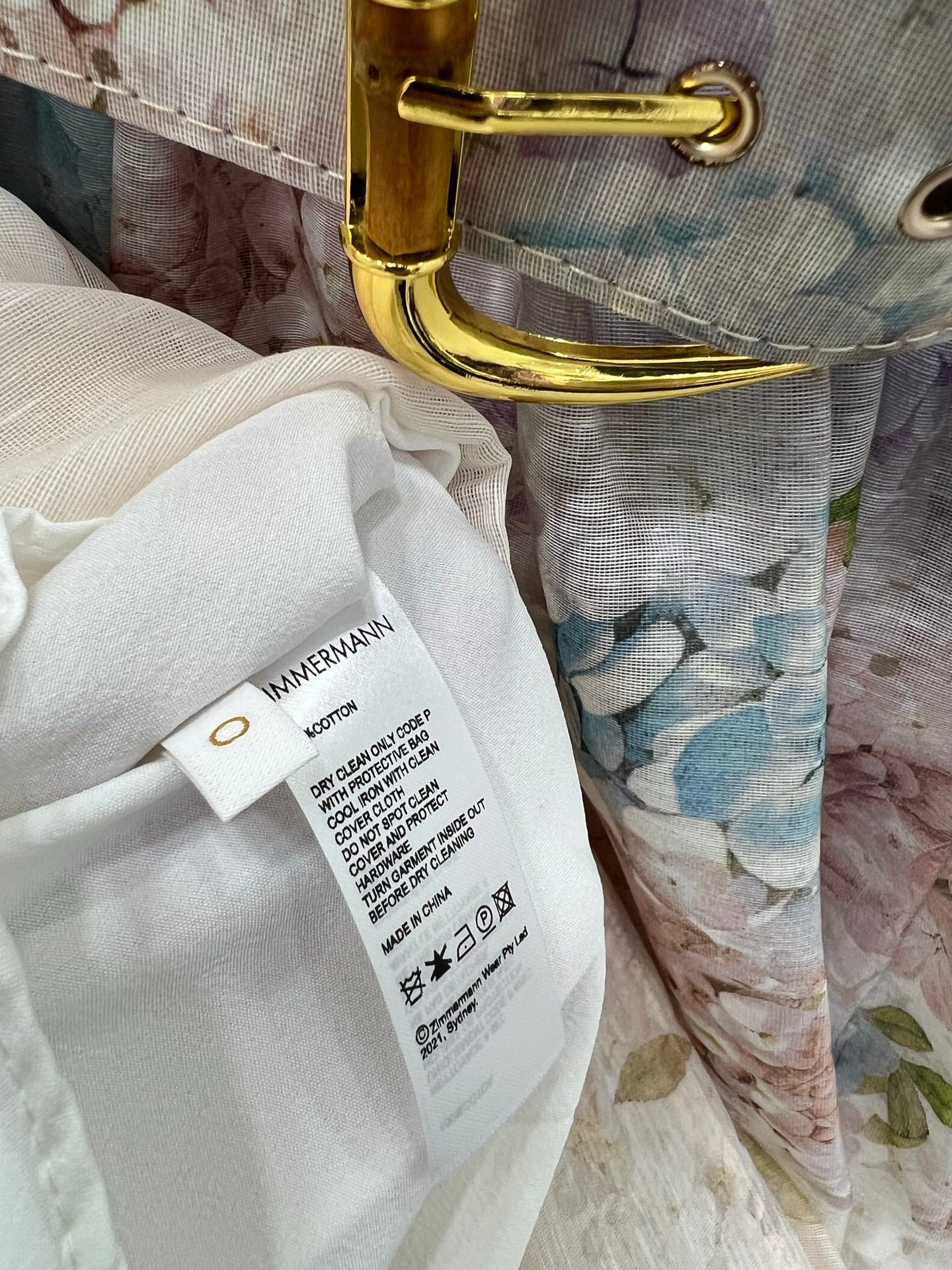 ZIMMERMANN SHORT DOPAMINE HERRINGBONE DRESS 269370