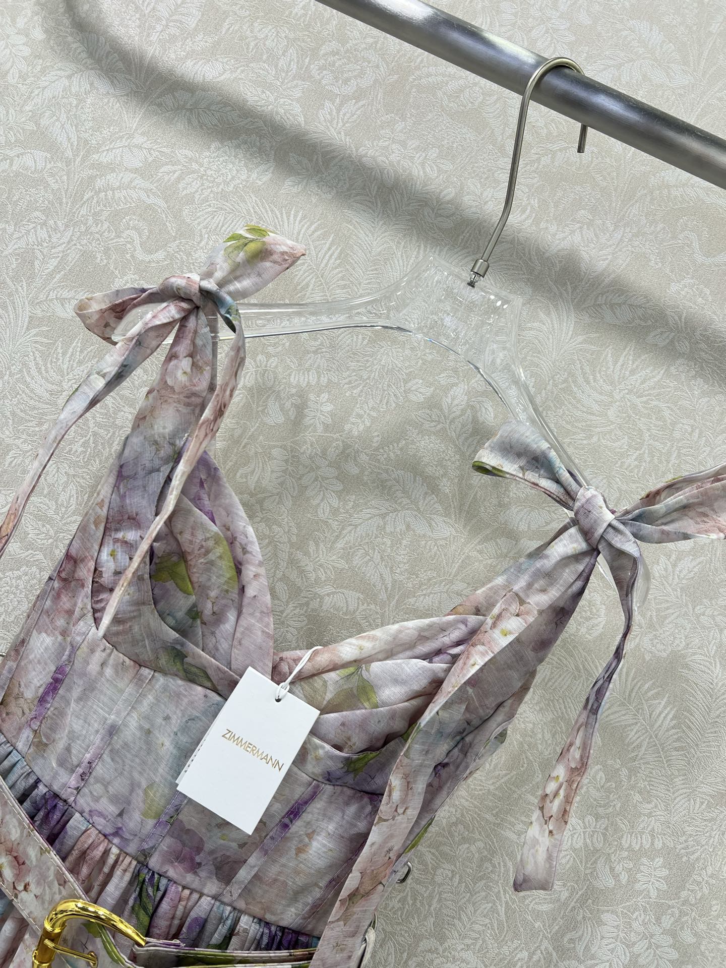 ZIMMERMANN SHORT DOPAMINE HERRINGBONE DRESS 269370