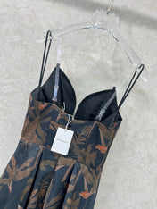 ZIMMERMANN STRAIGHT TUBE DRESS WITH HERRINGBONE PATTERN 269368