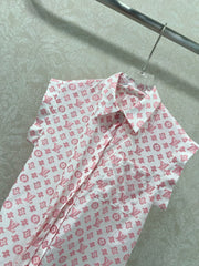 LV SLEEVELESS LOGO PRINT TOP 269947