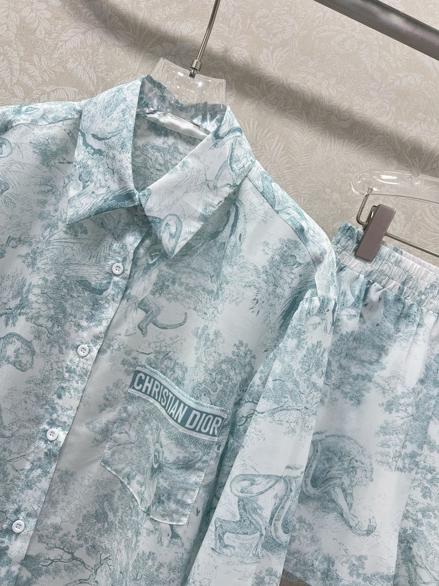 DIOR SET LONG-SLEEVE SHIRT AND SHORTS 269954