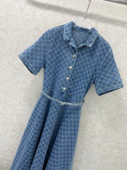 GUCCI JACQUARD DENIM DRESS 272262