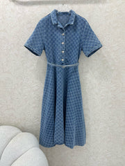 GUCCI JACQUARD DENIM DRESS 272262