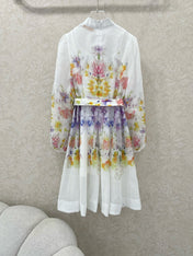 ZIMMERMANN SHORT DRESS WITH A STAND COLLAR 275119