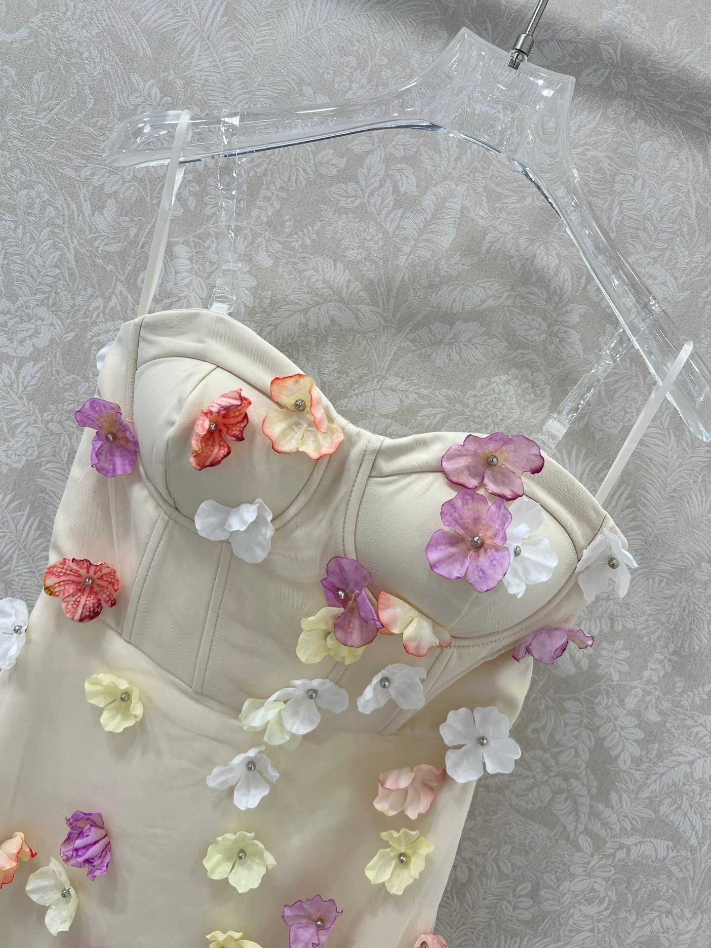 ZIMMERMANN TUBE DRESS WITH 3D FLORAL PATTERN 275124