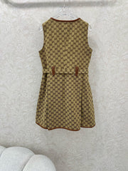 GUCCI SLEEVELESS DRESS WITH ZIPPER 275241