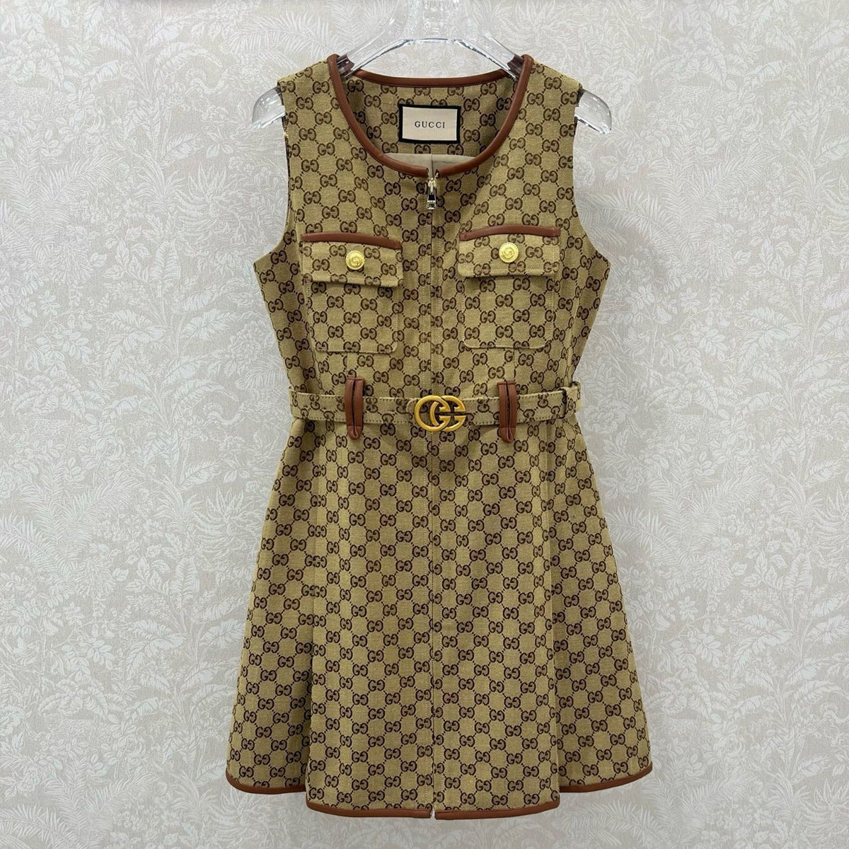 GUCCI SLEEVELESS DRESS WITH ZIPPER 275241