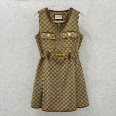 GUCCI SLEEVELESS DRESS WITH ZIPPER 275241