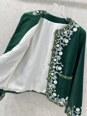 CELINE VELVET EMBROIDERED JACKET 275257