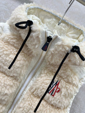 MONCLER 25S DOWN VEST IN WHITE 104