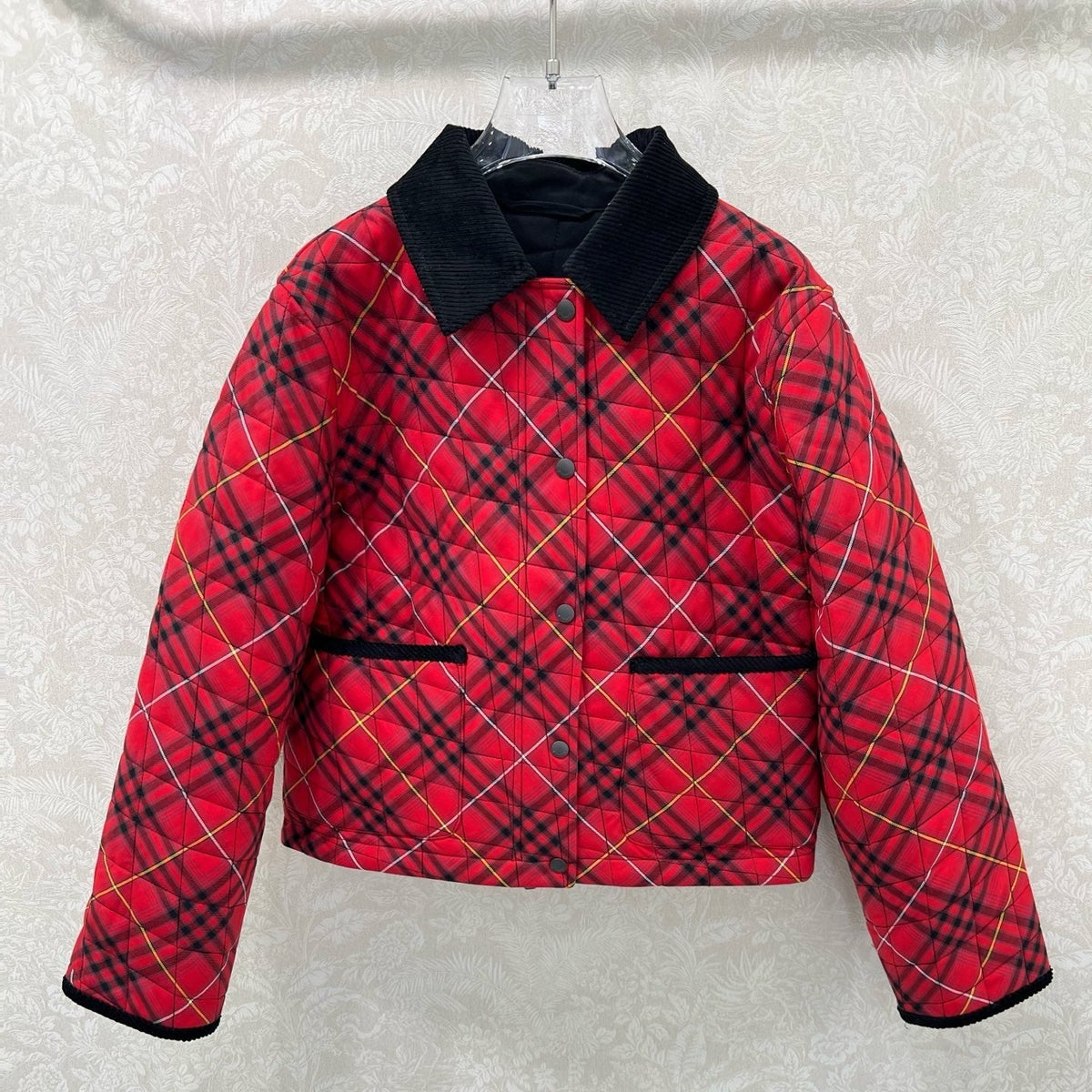 BURBERRY 25S COTTON PLAID JACKET 130