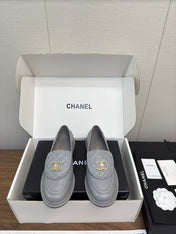 MOCCASIN 2.5 CM IN ASH GRAY PREMIUM LAMBSKIN