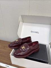 MOCCASIN 2.5 CM IN MAHOGANY RED PREMIUM LAMBSKIN