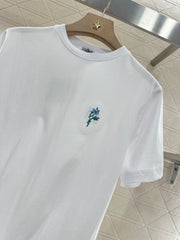LOEW 25S EMBROIDERED FLOWER T-SHIRT TEE 265626