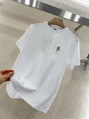 LOEW 25S EMBROIDERED FLOWER T-SHIRT TEE 265626