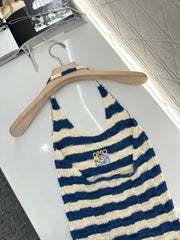 LW 25S HALTER NECK KNIT TOP 265546