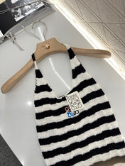 LW 25S HALTER NECK KNIT TOP 265542