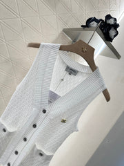 CHANEL 25S ACCORDION-KNIT BLAZER 265527