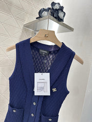 CHANEL 25S ACCORDION-KNIT BLAZER 265525