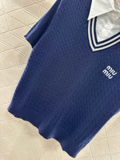 MIU 25S TWO PIECE KNIT JACKET 265536