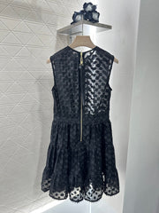 LV 25S SLEEVELESS JACQUARD DRESS 265590