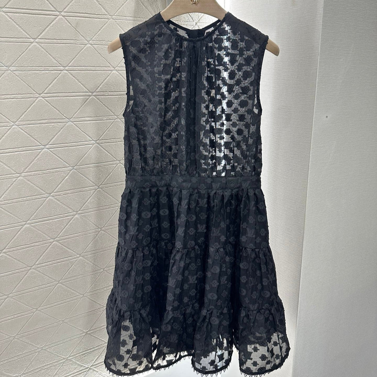 LV 25S SLEEVELESS JACQUARD DRESS 265590