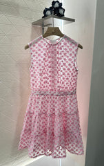 LV 25S SLEEVELESS JACQUARD DRESS 265595