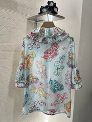 CHANEL 25S SEQUIN EMBELLISHED SHIRT DRESS SET 265579