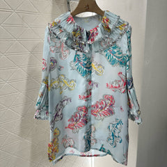 CHANEL 25S SEQUIN EMBELLISHED SHIRT DRESS SET 265579