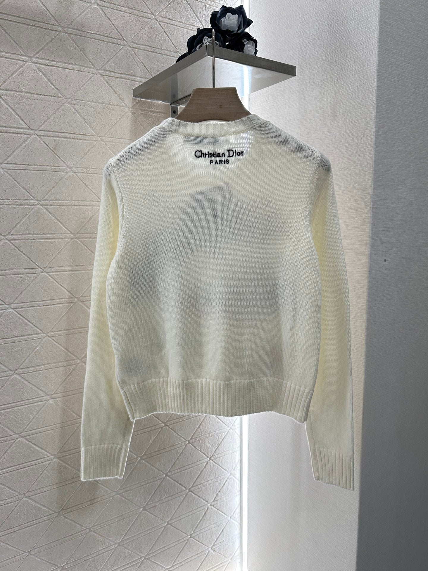 DIOR EMBROIDERED LANDSCAPE KNIT SWEATER 272309
