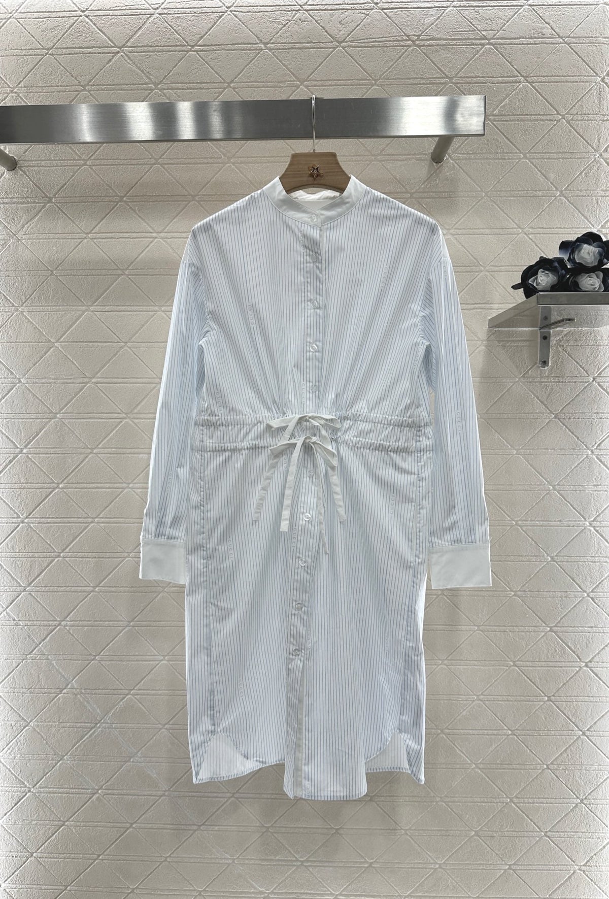 GUCCI LONG-SLEEVE STRIPED DRESS 272329