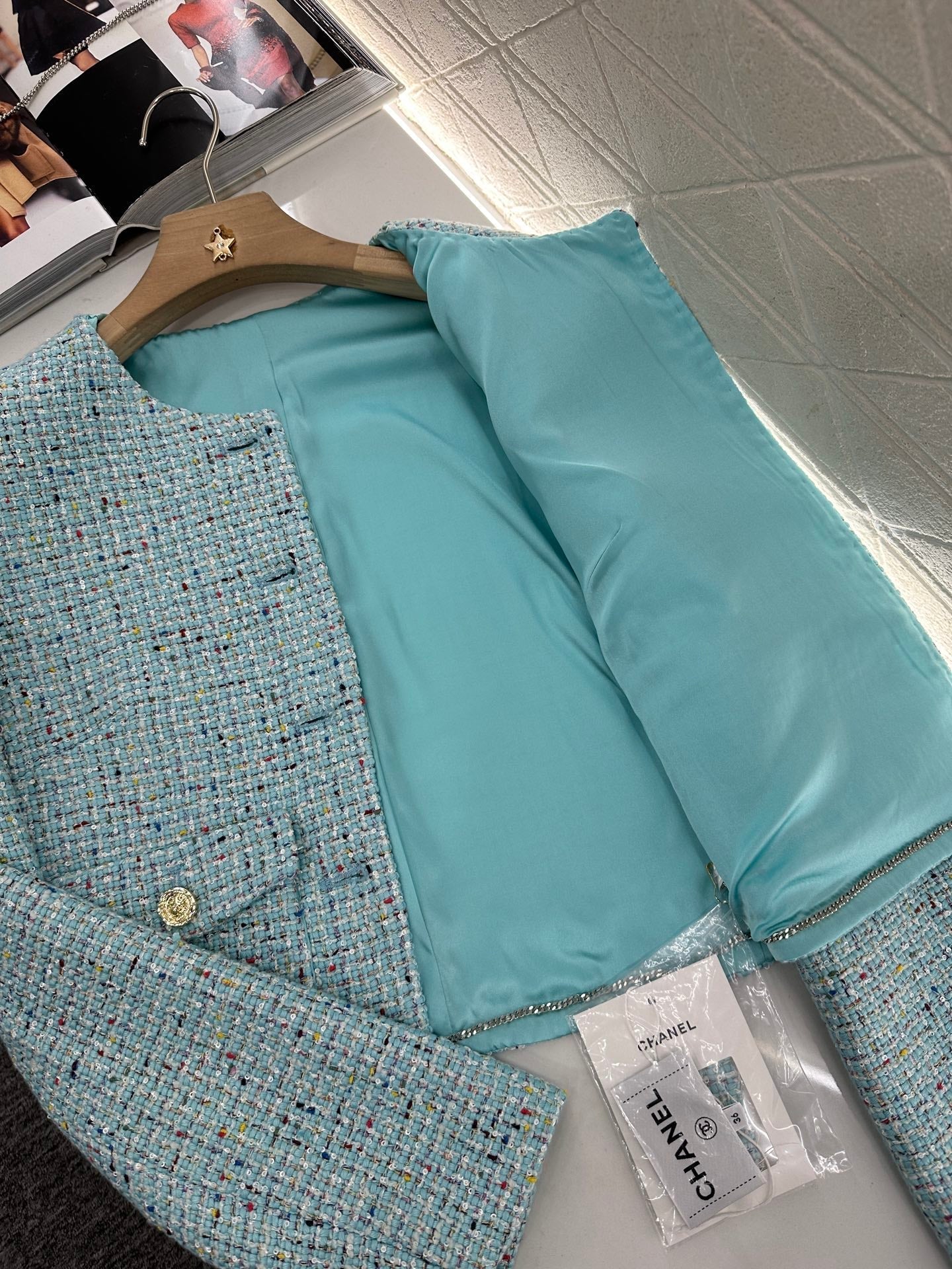 CHANEL MULTICOLOR KNITTED CARDIGAN 276610