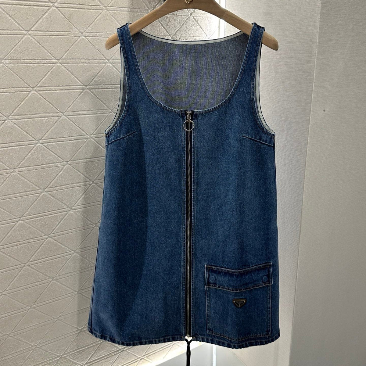 PRADA DENIM POCKET BLAZER DRESS 276614