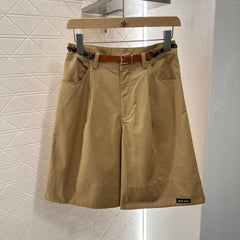 MIUMIU HIGH-WAISTED PLAID BERMUDA SHORTS 276620